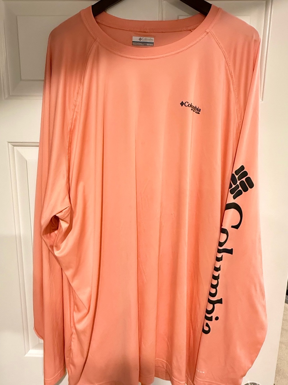 Columbia Men’s Long Sleeve Performance Shirt - Light Orange